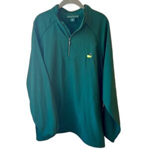 Masters Collection Golf Green 1/4-Zip Windbreaker Jacket Men's LG (fits XL/XXL)